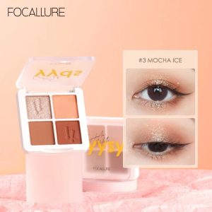 bảng phấn mắt 4 ô lấp lánh Focallure